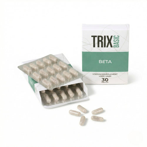 Integratore per capelli TRIX Basic Beta con capsule.